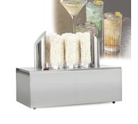 CUTANGELAR Lucidatrice Professionale Per Bicchieri Da Vino Da 1200W/2400W, Asciugatrice,300/330/660 Bicchieri/ora Lucidatrice/lavabicchieri Da Vino Elettrica A 360° Per Uso Commerciale(8Head)