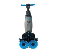 CUTANGELAR Macchina Lavapavimenti Commerciale, Lavapavimenti Elettrico Portatile a Spinta Manuale con Larghezza di Pulizia 17 Pollici, Efficienza 13000 Piedi²/H per Piastrelle Parquet(Gray)