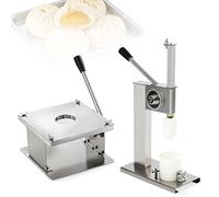 CUTANGELAR Macchina Per Baozi, Macchina Manuale Per La Preparazione Di Panini Cinesi Con Pressa Per Impasto, Con 3 Stampi Intercambiabili, Produce 500 Panini/Ora(M)