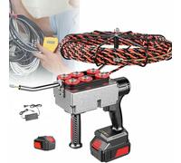 CUTANGELAR Macchina per Filettatura Senza Fili, Dispositivo Tiraggio Cavi. Tecnologia Trasmissione 6 Ruote, Alimentazione Batteria 21v. Progettata per Filettatura a Cablaggio Rete.(37500mah,15m-line)