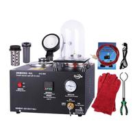 CUTANGELAR Macchina Per Fusione Sottovuoto, Kit Per Fusione A Cera Persa Con Guanti E Pinze Per Crogiolo, Flusso D'aria A 1250 °C Con Crogiolo In Grafite Per Oro E Argento