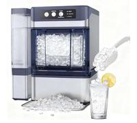 CUTANGELAR Macchina Per Ghiaccio Automatica Come Macchina Per Ghiaccio In Granuli Da Bancone, Include Serbatoio Laterale Acqua Da 3L Con Ghiaccio Pronto In 5-8 Minuti. Ideale Per Cucine Moderne