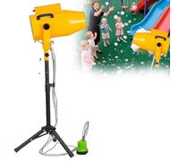 CUTANGELAR Macchina per schiuma di grandi dimensioni, macchina per schiuma da palco ad alta potenza da 1000 W, adatta per bambini all'aperto, distanza spruzzo da 6 a 10 metri/80 metri quadrati(Yellow)