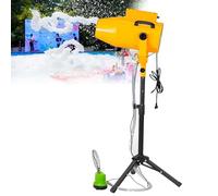 CUTANGELAR Macchina Per Schiuma Di Grandi Dimensioni, Macchina Per Schiuma Da Palco Ad Alta Potenza Da 1000W, Adatta Per Bambini All'aperto, Distanza Di Spruzzo Da 6A10 Metri/80 Metri Quadrati(Yellow)