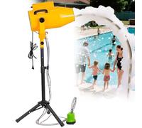 CUTANGELAR Macchina Per Schiuma Di Grandi Dimensioni, Macchina Per Schiuma Da Palco Ad Alta Potenza Da 1000W,Distanza Di Spruzzo Da 6 A10 Metri/80 Metri Quadrati(Yellow)