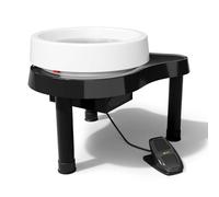 CUTANGELAR Macchina per Tornio da Ceramica, Macchina per Ceramica con Touch Screen LCD E Pedale, Macchine per Ceramica Elettriche, Macchina per Ceramica Elettrica da 12,6, 60-320 Giri/min(Black)