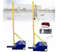 CUTANGELAR Pali Da Pallavolo Per Giardino, Supporto Da Pallavolo Resistente Con Rete, Per Interni Ed Esterni, Set Di Reti Per Giardino, Da 1,55 M A 2,1 M, Perfetti Per Persone Di Tutte Le Età.