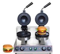 CUTANGELAR Piastra per waffle per hamburger a doppia testa per gelato commerciale, piastra elettrica per waffle Ufo con timer e controllo della temperatura regolabili(Double Head)