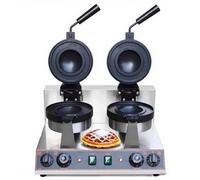 CUTANGELAR Piastra per waffle per hamburger Ufo, piastra elettrica per sandwich al gelato a doppia testa con vassoi antiaderenti rotanti, comandi professionali, ideale per ristoranti(Double Head)
