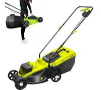 CUTANGELAR Piccolo tosaerba a batteria da 40 V, lama da 33 cm, peso leggero da 7,5 kg, sacco raccoglierba da 40 litri, perfetto per spazi ristretti e giardini urbani.(Battery*2)