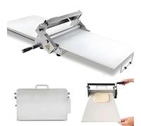CUTANGELAR Pressa per pasta commerciale con manovella - Impastatrice pieghevole in acciaio inossidabile, regolazione d-ell'incremento di 0,25mm, per bar, pane artigianale e pasta sfoglia(83*48*25cm)