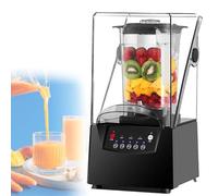 CUTANGELAR Robot da cucina professionale da 2200 W, capacità 2 l, cappa antirumore, touchscreen, 17000 giri/min, robot da cucina professionale/domestico