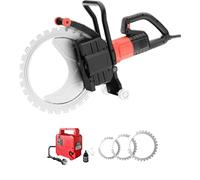 CUTANGELAR Scanalatrice Murale Elettrica, Utensile Taglio Umido Profondità Max 40cm. Con Motore Senza Spazzole 8900W E Lama Anulare Titanio, Soluzione Bagnata Per Costruzioni In Pietra.(40cmCutDpth)