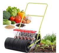 CUTANGELAR Seminatrice di Precisione per Giardino, Nuova Seminatrice Manuale Portatile A Spinta, 1/2/3/4/5/6 File - Seminatrice A File Efficiente E Spandiconcime da Giardino.(6row)