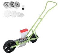 CUTANGELAR Seminatrice di Precisione per Giardino, Nuova Seminatrice Manuale Portatile A Spinta. Lo Spandiconcime A Spinta Semina in Modo Efficiente Semi di Mais, Ravanelli in 1-6 File.(1row)