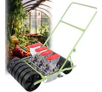 CUTANGELAR Seminatrice Manuale da Giardino A Spinta, Seminatrice di Precisione per Ortaggi. 1/2/3/4/5/6 File, Questa Seminatrice Manuale Portatile È Adatta per Semi di Mais, Soia E Ortaggi.(4row)