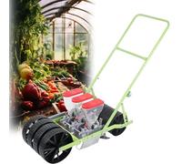 CUTANGELAR Seminatrice Manuale da Giardino A Spinta, Seminatrice di Precisione per Ortaggi. 1/2/3/4/5/6 File, Questa Seminatrice Manuale Portatile È Adatta per Semi di Mais, Soia E Ortaggi.(3row)