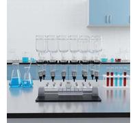 CUTANGELAR Set Dispenser per Profumi in Flaconi, Kit di Trasferimento per Riempitrice di Liquidi, Macchina per Riempire, con 12 Testine di Pompaggio E 12 Provette, Adatta per Profumi Liquidi Campioni