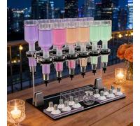 CUTANGELAR Set Dispenser per Profumi in Flaconi, Kit di Trasferimento per Riempitrice di Liquidi, Macchina per Riempire, con 12 Testine di Pompaggio E 12 Provette, Adatta per Profumi Liquidi Campioni