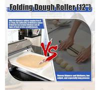 CUTANGELAR Sfogliatrice per pasta da tavolo commerciale - Base pieghevole in acciaio inossidabile, spessore massimo 2 progettata per cucine di e catene di panetterie(83 * 48 * 25cm)