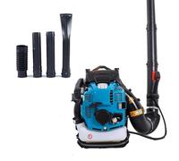 CUTANGELAR Soffiatore A Spalla 4 Tempi 125cc, Design Leggero 9.5kg E Potenza 12CV, Basso Consumo Carburante, Grande Volume Aria Per Rimozione Rapida Di Foglie, Erba E Neve(Blue)