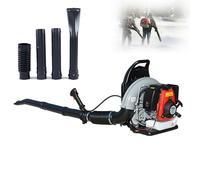CUTANGELAR Soffiatore A Spalla Professionale 4 Tempi 125cc, Soffiatore A Spalla Potente, Nessuna Miscela Carburante, Alto Coppia 6kW, Per Efficace Pulizia Di Foglie E Polvere(Red)
