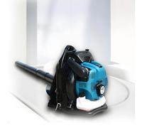 CUTANGELAR Soffiatore Foglie A Spalla A Benzina 125cc 4 Tempi, Soffiatore Giardino Senza Fili A Velocità Regolabile, Adatto Per Soffiare Erba, Spolverare E Rimozione Neve(Blue)