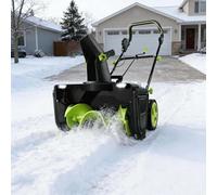 CUTANGELAR Spazzaneve professionale, spazzaneve a batteria da 40 V, autonomia prolungata per grandi aree. Sgombera un percorso di 50 cm e la-ncia la neve a 7,6 m, per aree commerciali