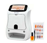 CUTANGELAR Stampante Automatica Unghie Art 3D, Stampante Unghie Mobile Digitale, Stampa Alta Risoluzione 2400DPI, Applicazione Veloce 10 Secondi, Perfetta per Manicure(Nailartmachine)