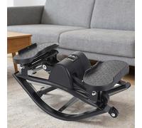 CUTANGELAR Stepper Cardio Portatile, Design A Dondolo Laterale, Offre Un Allenamento Efficace Per Tonificare E Rafforzare Le Gambe. Per Palestre Domestiche, Uffici O Piccoli Appartamenti.(Black)