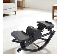 CUTANGELAR Stepper Per Appartamento, Attrezzo Compatto A Dondolo Laterale, Offre Un Allenamento Cardio E Di Forza Completo E Silenzioso. Massimizza La Forma Fisica In Uno Spazio Minimo.(Black)