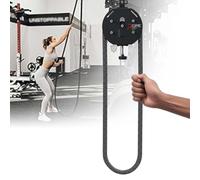 CUTANGELAR Suspension Endless Rope Trainer, Sis-tema Di Cavi Portatile, Consente Un'ampia Gamma Di Esercizi Di Trazione. Il Design A Circuito Chiuso Supporta La Resistenza Muscolare.(Black)