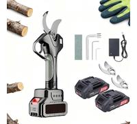 CUTANGELAR Tagliarami Elettrico Alberi, Cesoie Elettriche Senza Fili, Diametro Taglio 3 Pollici, con Asta Regolabile 1.3-2.2m Design Leggero, per Potatura Frutteto Vigneto Serra(With pole)