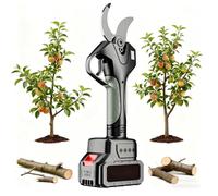 CUTANGELAR Tagliarami Elettrico Senza Fili, Potatore Elettrico Capacità 3 Pollici, con Lame SK5 Doppio Caricabatterie e Asta Estensione, per Giardinaggio Cesoiature Arbusti(With out pole)