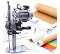 CUTANGELAR Taglierina ad Affilatura Automatica, Taglierina Verticale a Lama Dritta 1100w. Macchina per Tessuti Gestisce Vari Materiali. Per Laboratori di Pelle e Impianti di Produzione Tessile.(17in)