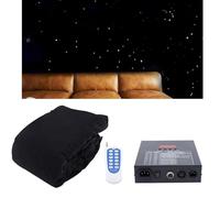 CUTANGELAR Tenda Luminosa A LED, Sfondo Cielo Stellato Da Palco, Sfondo Cielo Stellato In Tessuto Con Controllo DMX, Adatto Per Feste Di Matrimonio, Attività Di DJ(White,3x6m)