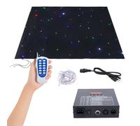 CUTANGELAR Tenda Luminosa A LED, Sfondo Cielo Stellato Da Palco, Sfondo Cielo Stellato In Tessuto Con Controllo DMX, Adatto Per Feste Di Matrimonio, Attività Di DJ(Colorful,3x6m)