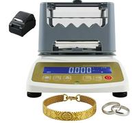 CUTANGELAR Tester Di Purezza Dell'oro, Tester Di Valore K Dell'oro, Kit Per Test Dell'argento, Laboratori Di Ricerca Sull'oro E Sui Metalli Preziosi, Pesatura Di Precisione 0,001 G(W/Printer,MDJ600K)