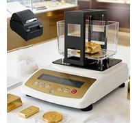 CUTANGELAR Tester Di Purezza Dell'oro, Tester Di Valore K Dell'oro, Kit Per Test Dell'argento, Laboratori Di Ricerca Sull'oro E Sui Metalli Preziosi, Pesatura Di Precisione 0,001 G(W/Printer,XF2203K)