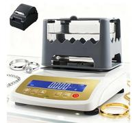 CUTANGELAR Tester Digitale Elettronico Per La Purezza Dell'oro, Analizzatore Di Alta Precisione Per Metalli Preziosi, Rilevatore Di Carati, Intervallo Di Densità 0,001~99,999 G/cm³(W/Printer,MDJ600K)