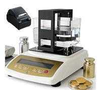 CUTANGELAR Tester Digitale Elettronico Per La Purezza Dell'oro, Analizzatore Di Alta Precisione Per Metalli Preziosi, Rilevatore Di Carati, Intervallo Di Densità 0,001~99,999 G/cm³(W/Printer,XF1203K)