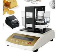 CUTANGELAR Tester Per La Purezza Dell'oro Con Stampante, Pesatura Di Precisione Di 0,001 G Per Laboratori Di Ricerca Sui Metalli Preziosi, Semplificando I Test Per Gioiellieri(W/Printer,XF1203K)