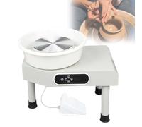 CUTANGELAR Tornio da Vasaio Professionale con Pedale di velocità, Supporta Fino A 5 kg di Argilla con Il Suo Motore da 350 W. Include Un Display LCD, per Aspiranti Artisti E Artigiani Domestici.