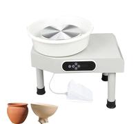 CUTANGELAR Tornio da Vasaio Professionale con Potenza di 350 W, Combina Un Touch Screen LCD E Un Pedale per Il Controllo A Doppia velocità. per L'insegnamento Scolastico, I Negozi di Bricolage