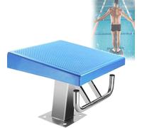 CUTANGELAR Trampolini Antiscivolo da Banco, Piattaforma per Tuffi in Piscina, Blocco di Partenza Inclinato di 15° per Allenamento E Competizioni in Piscina, Speciale per Il Nuoto(Standard)