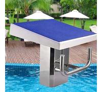 CUTANGELAR Trampolino Standard per Piscina, Piattaforma per Tuffi, Trampolino per Allenamento, Blocco di Partenza per Tuffi in Acciaio Inox A Un Gradino, Trampolini per Piscine Interrate(Upgrade)
