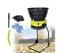 CUTANGELAR Trituratore Elettrico Per Foglie, Trituratore Per Foglie Da Giardino Da 2500 W , Tecnologia Senza Lame Alimentazione Da 54 Cm, Per Compost, Gestione Della Vegetazione(50mxpowercord)