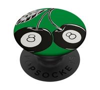 Cute 8 Billiard Ball Cherry Fruit PopSockets PopGrip Adesivo