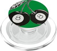 Cute 8 Billiard Ball Cherry Fruit PopSockets PopGrip per MagSafe