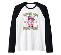 Cute 80 90s Roller Skating GNOME for Women Roller Skate Mom Maglia con Maniche Raglan